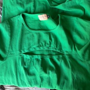 Green minidress 3x